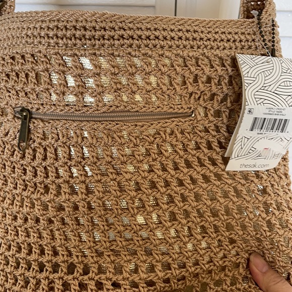 The SAK Amberly Crochet Medium Hobo BambooBronze - Picture 2 of 3